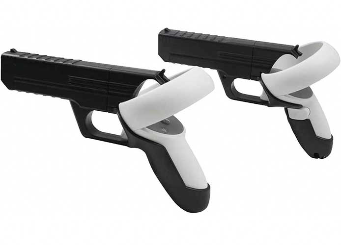 vr accessories in the shape of a gun